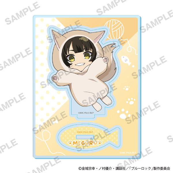 KADOKAWA TV Anime Blue Lock Mini-Character Acrylic Stand Cat Mascot Costume Ver. - Meguru Bachira Bild 1