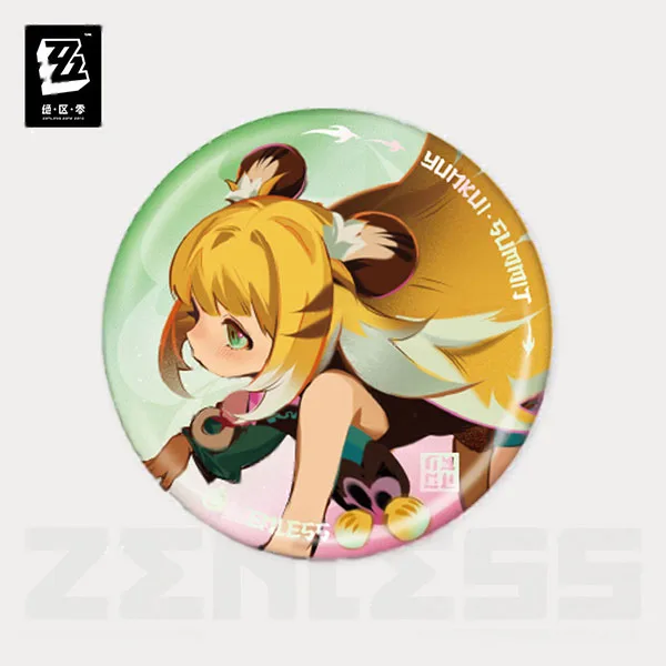 miHoYo Zenless Zone Zero Concerted Channel Series Where Clouds Embrace the Dawn Tin Badge Ju Fufu