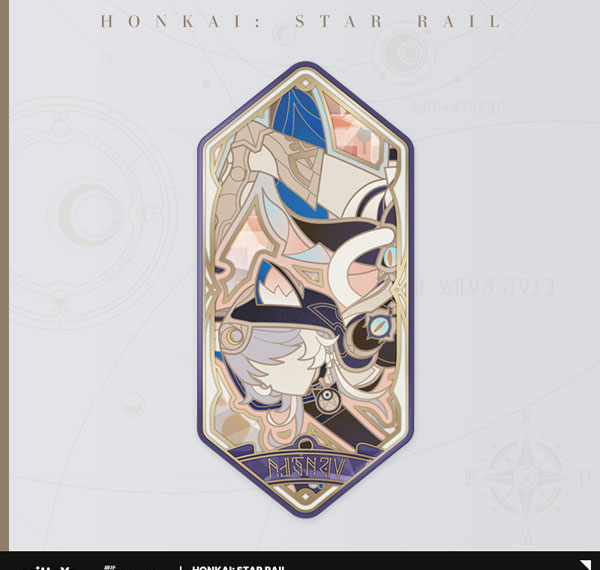 miHoYo Honkai: Star Rail As I've Written Series Tin Badge Cipher Bild 1