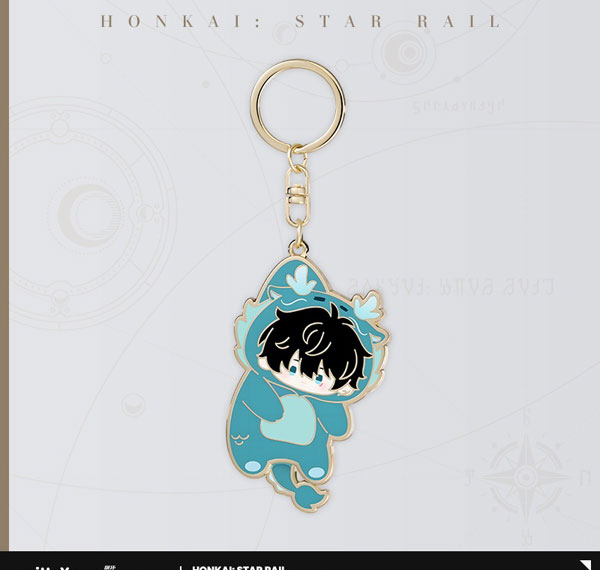 miHoYo Honkai: Star Rail Boys' Dorm Series Chibi Metal Accessory - Dan Heng image 1