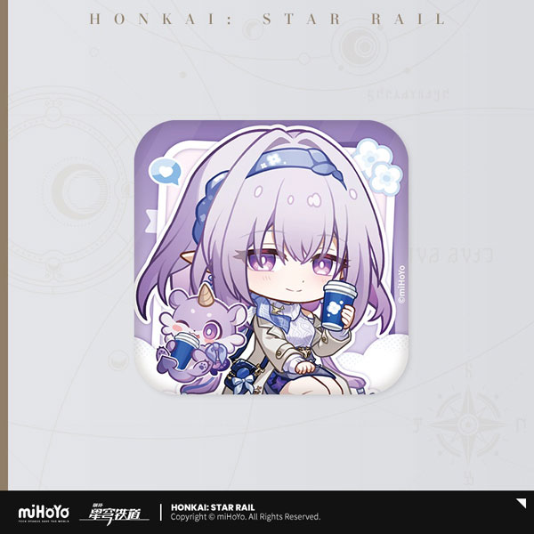 miHoYo Honkai: Star Rail Express Travelogue Series Chibi Tinplate Badge - Castorice gambar 1