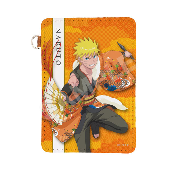 CS.FRONT NARUTO Shippuden Dance Performance ver. Leather Pass Case 01 Naruto Uzumaki