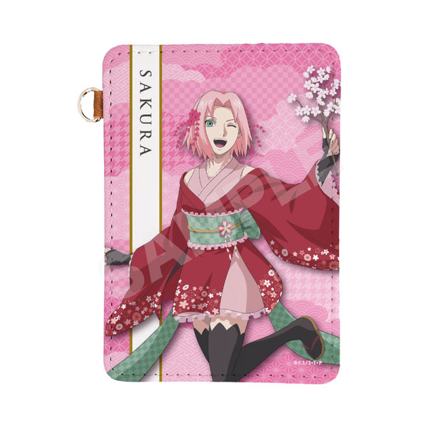 CS.FRONT NARUTO Shippuden Dance Performance ver. Leather Pass Case 03 Sakura Haruno