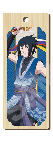 CS.FRONT NARUTO Shippuden Dance Performance ver. Wooden Tag Strap 02 Sasuke Uchiha gambar 1