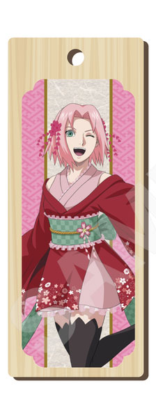 CS.FRONT NARUTO Shippuden Dance Performance ver. Wooden Tag Strap 03 Sakura Haruno gambar 1