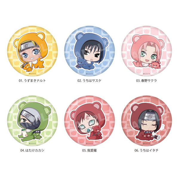 CS.FRONT NARUTO Shippuden Babume Tin Badge 01 Complete 6Type BOX