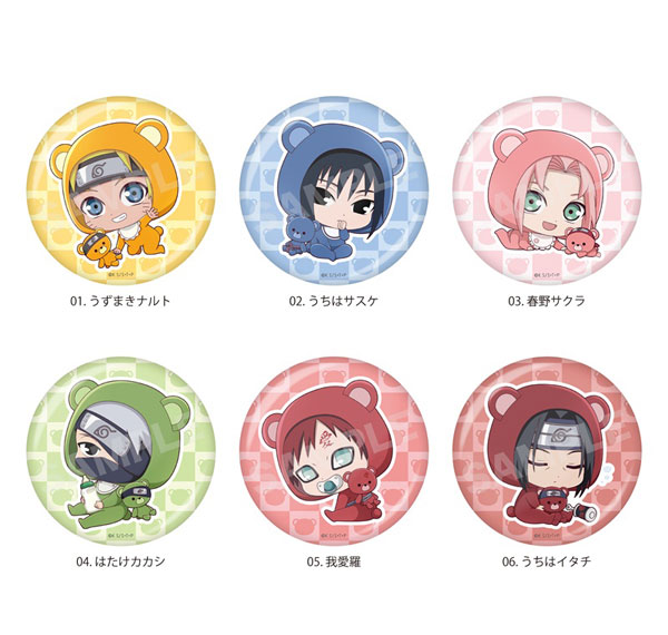 CS.FRONT NARUTO Shippuden Babume Tin Badge 01 Complete 6Type BOX รูปภาพ 1