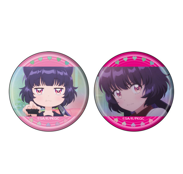ATFES TV Anime "Meiden Kaiju Carameliser" Hologram Tin Badge 2pcs. Set Kuroe Akaishi [B] รูปภาพ 1