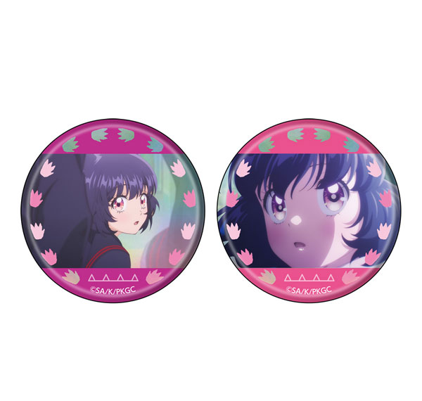 ATFES TV Anime "Meiden Kaiju Carameliser" Hologram Tin Badge 2pcs. Set Kuroe Akaishi [C] รูปภาพ 1