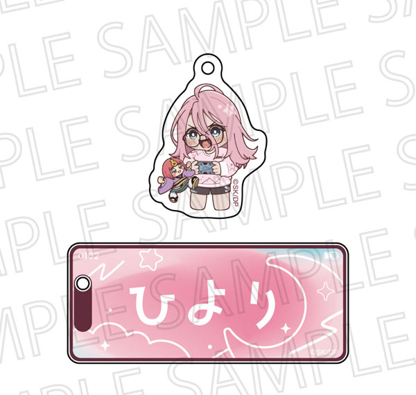 SR-GYM TV Anime "Dead Account" Relax Time Name Keychain Hiyori Haijima รูปภาพ 1