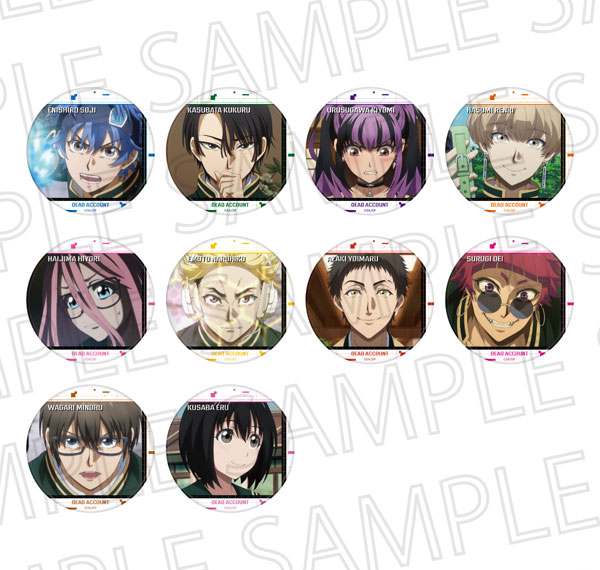 SR-GYM TV Anime "Dead Account" Trading Scene Photo Matte Tin Badge Vol.2 10Pack BOX รูปภาพ 1