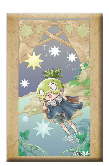 Toho Dr. STONE Square Tin Badge w/Stand Suika Bild 1