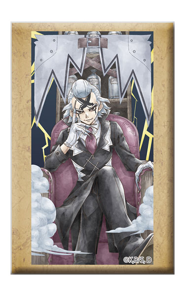 Toho Dr. STONE Square Tin Badge w/Stand Dr. Xeno Bild 1
