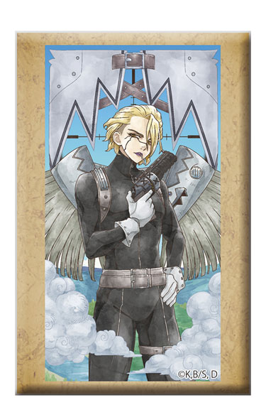 Toho Dr. STONE Square Tin Badge w/Stand Stanley Snyder รูปภาพ 1