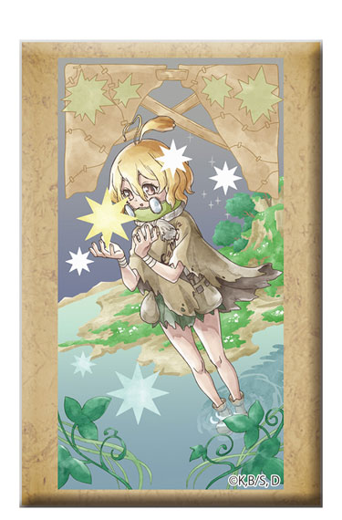 Toho Dr. STONE Square Tin Badge w/Stand Suika (7yrs. Later Ver.) รูปภาพ 1