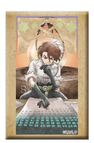 Toho Dr. STONE Square Tin Badge w/Stand SAI รูปภาพ 1