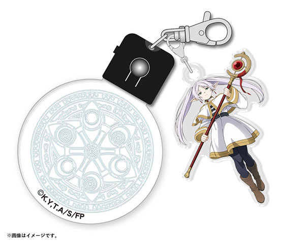 Philia TV Anime "Frieren: Beyond Journey's End" LED Keychain w/Acrylic Figure (Frieren)