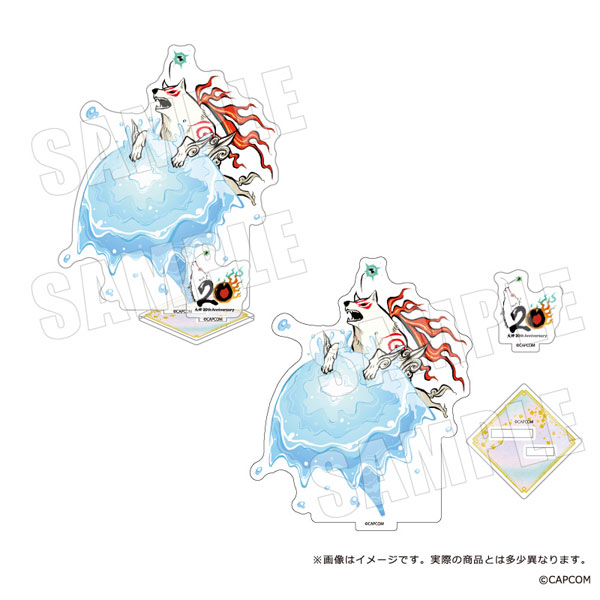 empty Okami 20th Anniversary Acrylic Stand 03. Amaterasu C