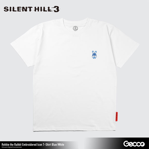 Gecco SILENT HILL 3/ Robbie the Rabbit Embroidery Icon T-shirt (Blue/White) M