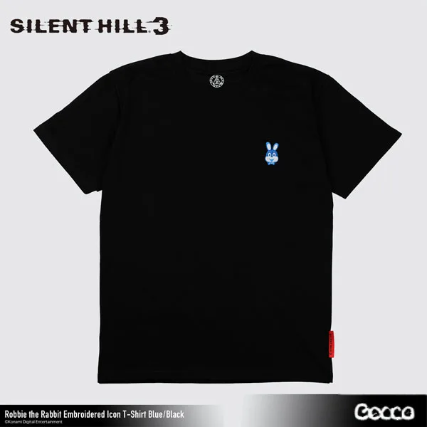 Gecco 사일런트 힐 3/ 로비 더 래빗 자수 아이콘 T셔츠 (Blue/Black) M 이미지 1