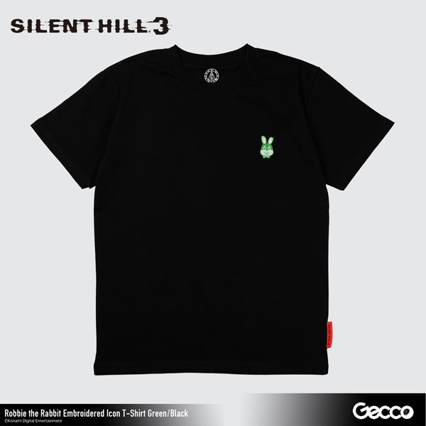 Gecco SILENT HILL 3/ Robbie the Rabbit Embroidery Icon T-shirt (Green/Black) S