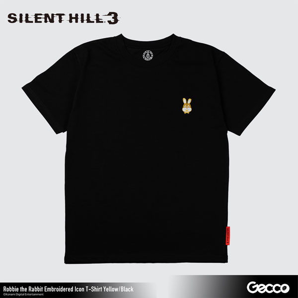 Gecco SILENT HILL 3/ Robbie the Rabbit Embroidery Icon T-shirt (Yellow/Black) M