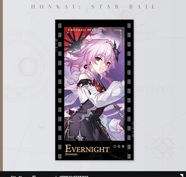 miHoYo Honkai: Star Rail All-Stars Invite Series Film Style Card Evernight รูปภาพ 1