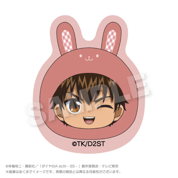 Stella Notes TV Anime "Ace of Diamond actII -Second Season-" Marumates Clip Rabbit ver. Eijun Sawamura Bild 1