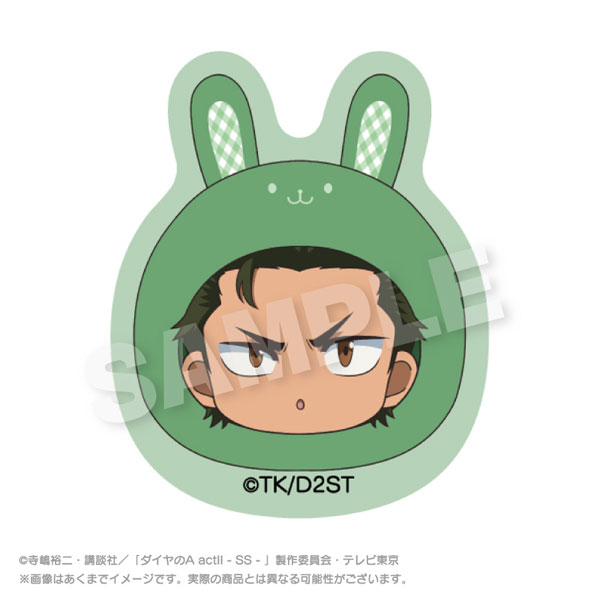 Stella Notes TV Anime "Ace of Diamond actII -Second Season-" Marumates Clip Rabbit ver. Yoichi Kuramochi