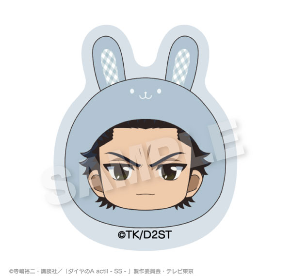 Stella Notes TV Anime "Ace of Diamond actII -Second Season-" Marumates Clip Rabbit ver. Shunpei Sanada รูปภาพ 1