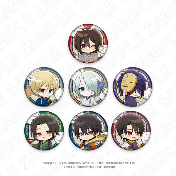TOKYOGETS TV Anime "A Terrified Teacher at Ghoul School!" [Moon Viewing] Trading Tin Badge 7 Item Set