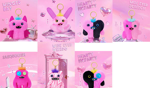 ZURU Fuggler Series: Baby Pinkles Keychain Plush Blind Box 6Pack BOX รูปภาพ 1