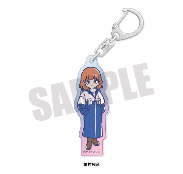 Playful Mind Company TV Anime "Snowball Earth" Retro Pop Aurora Acrylic Keychain Hagane Takimura รูปภาพ 1