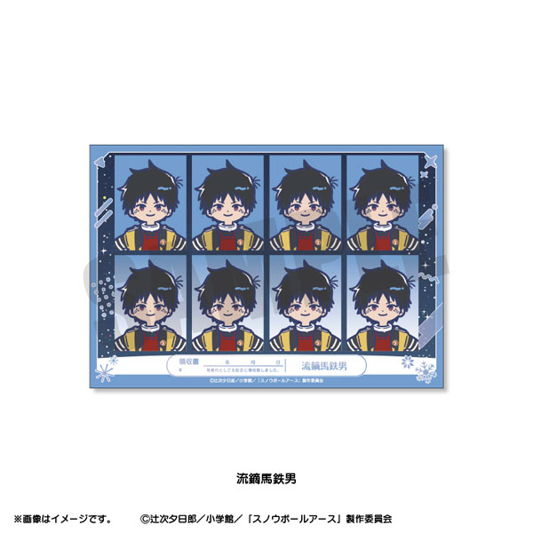 Playful Mind Company TV Anime "Snowball Earth" Retro Pop ID Photo Style Sticker Tetsuo Yabusame