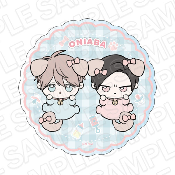 Contents Seed Onijoushi Gokuderasan wa Abakaretai. Acrylic Coaster Kaede Gokudera & Keita Shoji With Doggy gambar 1