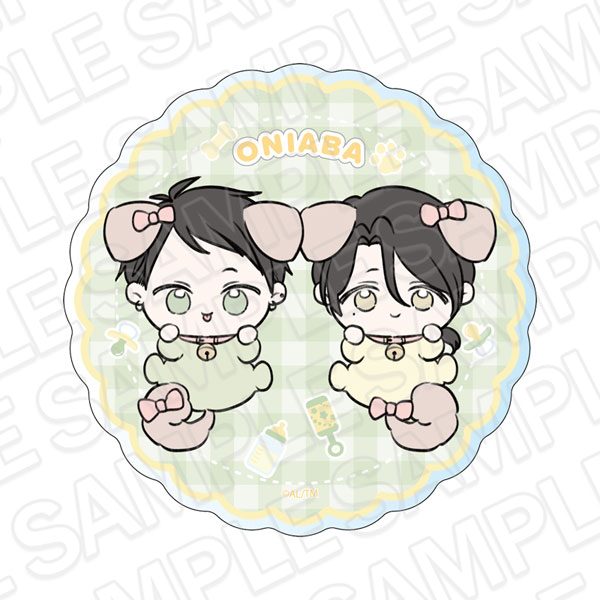 Contents Seed Onijoushi Gokuderasan wa Abakaretai. Acrylic Coaster Kai Momota & Ibuki Gokudera With Doggy gambar 1