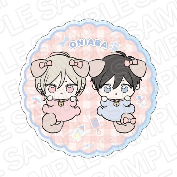 Contents Seed Onijoushi Gokuderasan wa Abakaretai. Acrylic Coaster Amu Gokudera & Jun Oyamada With Doggy gambar 1
