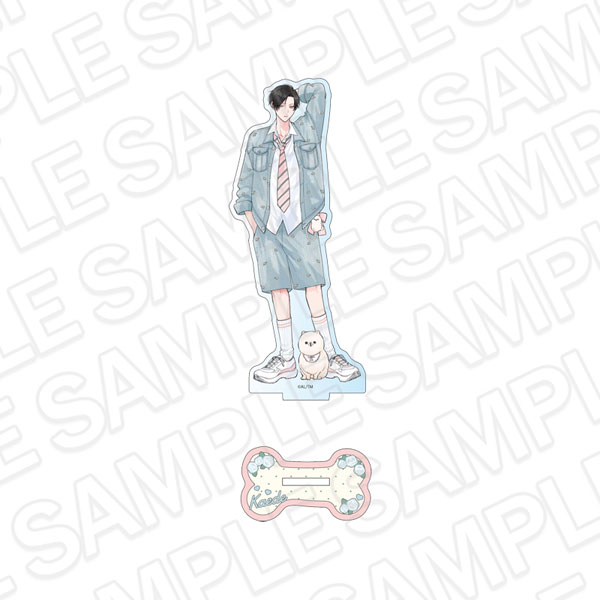 Contents Seed Onijoushi Gokuderasan wa Abakaretai. Acrylic Stand Kaede Gokudera With Doggy