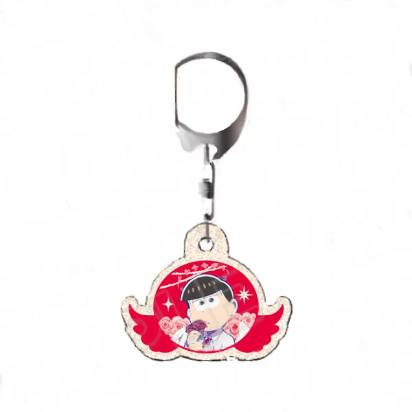 Contents Seed Osomatsu-san Glitter Acrylic Keychain Osomatsu Angel ver. รูปภาพ 1