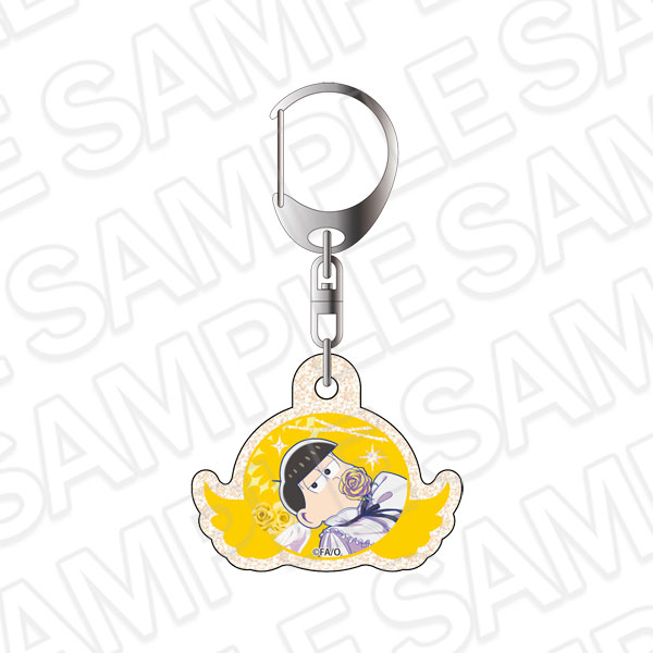 Contents Seed Osomatsu-san Glitter Acrylic Keychain Jyushimatsu Angel ver. hình ảnh 1