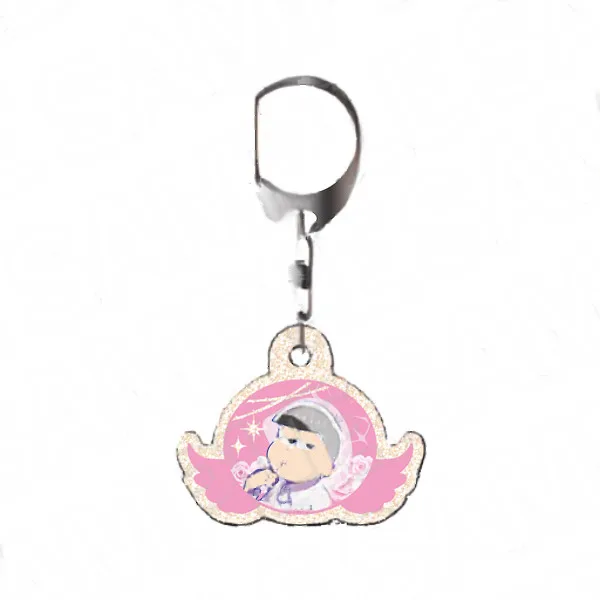 Contents Seed Osomatsu-san Glitter Acrylic Keychain Todomatsu Angel ver. hình ảnh 1