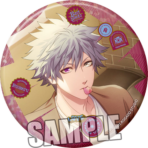 Broccoli Uta no Prince-sama BIG Hologram Tin Badge Best Shots from Everyday Life Ver. "Ranmaru Kurosaki" image 1