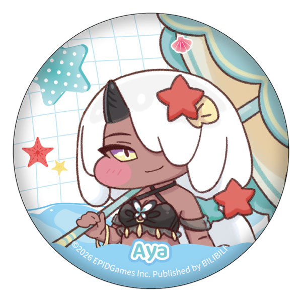 bilibili Trickal: Chibi Go Character Tin Badge Aya