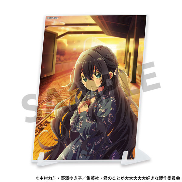 Hobby Stock The 100 Girlfriends Who Really, Really, Really, Really, Really Love You A6 Visual Acrylic Plate Shizuka Yoshimoto image 1