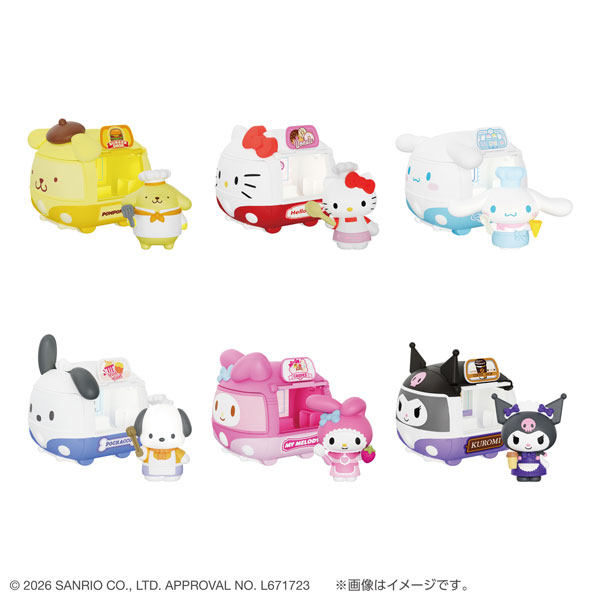 Bandai Tokimeruzu BOX! Sanrio Characters Food Truck 6Pack BOX Bild 1