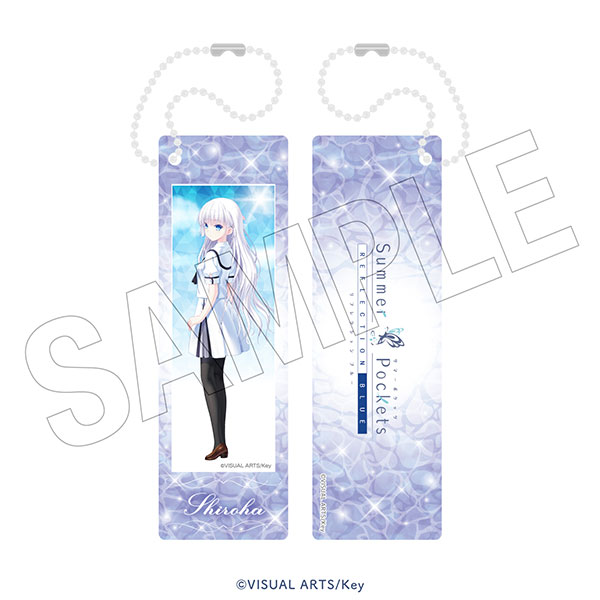 TOKYOGETS Summer Pockets REFLECTION BLUE [Water Fun] Photo Gray Keychain (Shiroha Naruse) hình ảnh 1