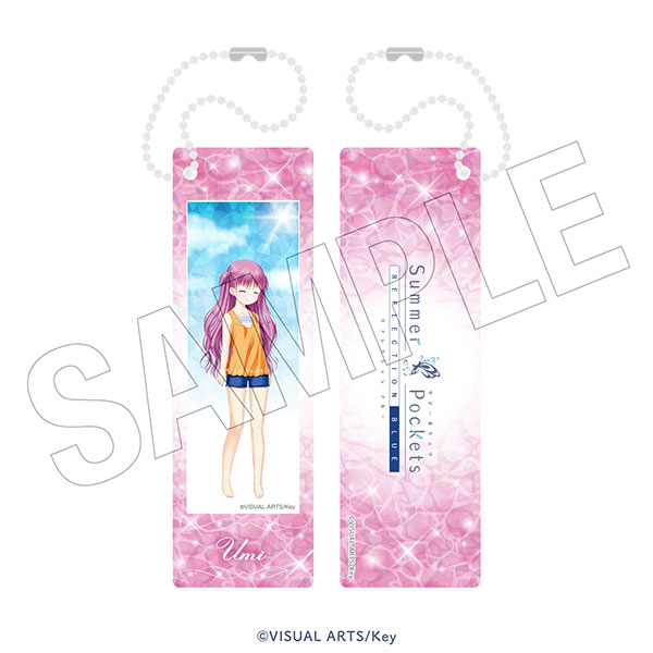 TOKYOGETS Summer Pockets REFLECTION BLUE [Water Fun] Photo Gray Keychain (Umi Katou)