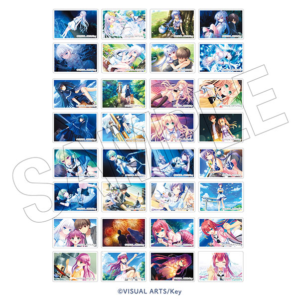 TOKYOGETS Summer Pockets REFLECTION BLUE [Water Fun] Photo Gray Keychain Trading Magnet 16 Item Set 圖片 1