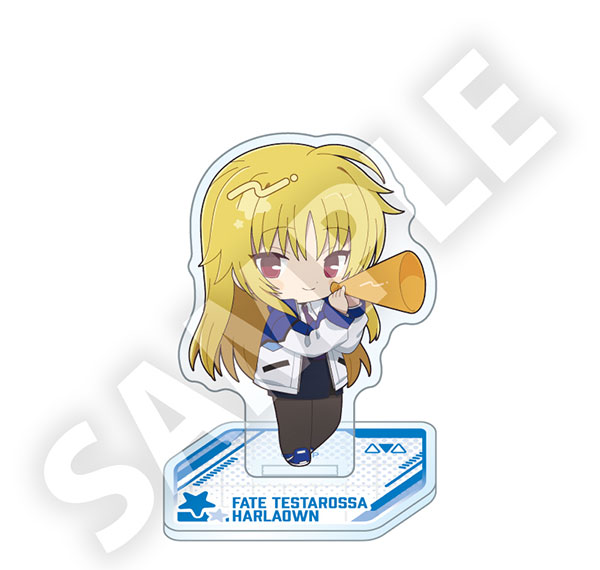 DMM.com Magical Girl Lyrical Nanoha Exceeds Gun Blaze Vengeance Furefriends Acrylic Stand Fate T. Harlaown รูปภาพ 1