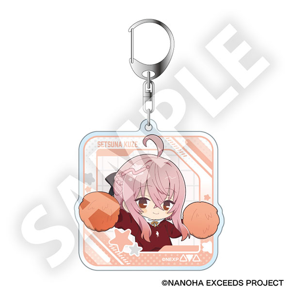 DMM.com Magical Girl Lyrical Nanoha Exceeds Gun Blaze Vengeance Furefriends Acrylic Keychain Setsuna Kuze
